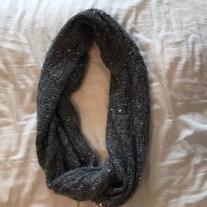 Grey infinity scarf